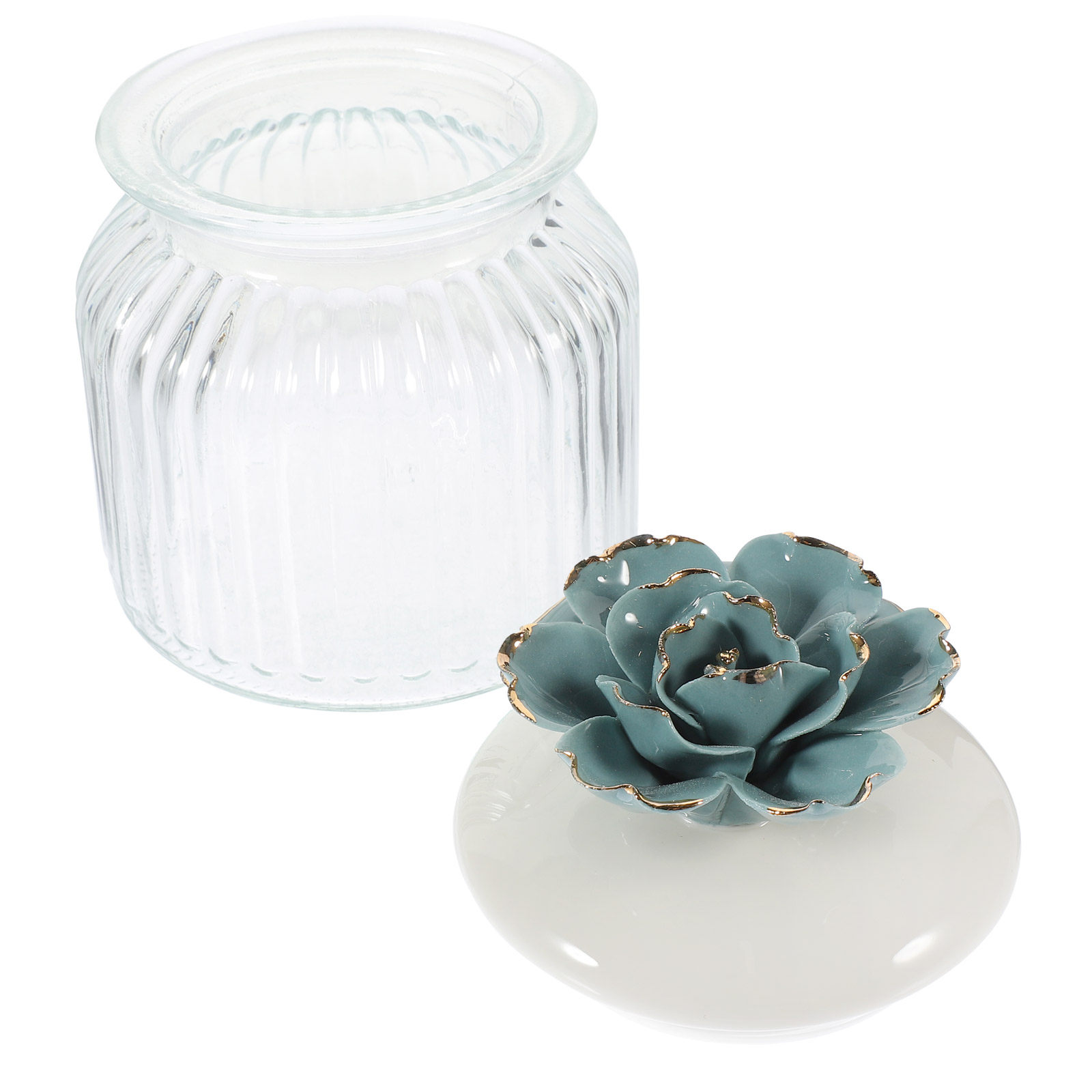 Glass Canister Gilded Porcelai - Coffee Tea Canister Set incelemesi ve fiyatı