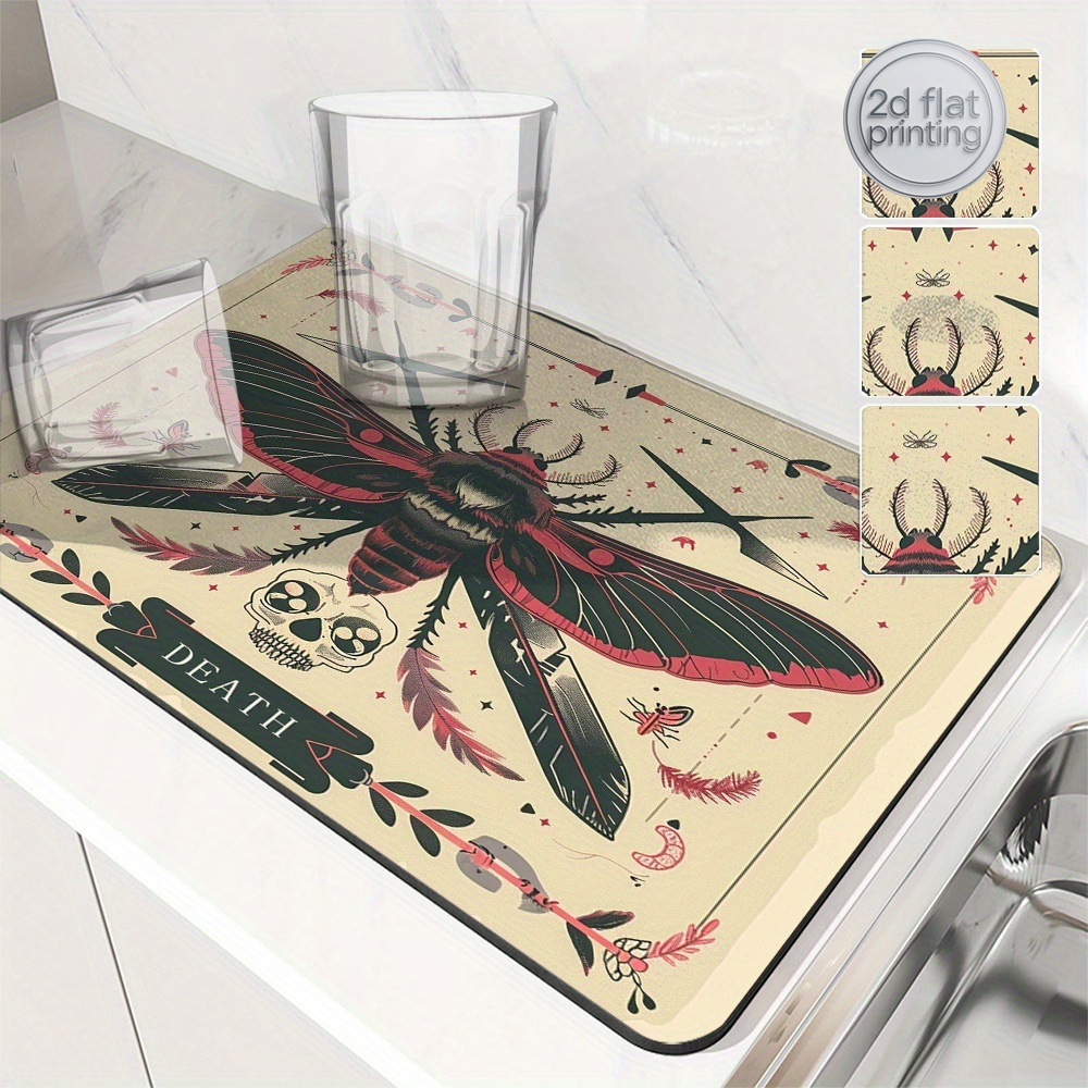 1pc  Card Moth Skull Gothic Ab - Tea Coffee Utensils incelemesi ve fiyatı