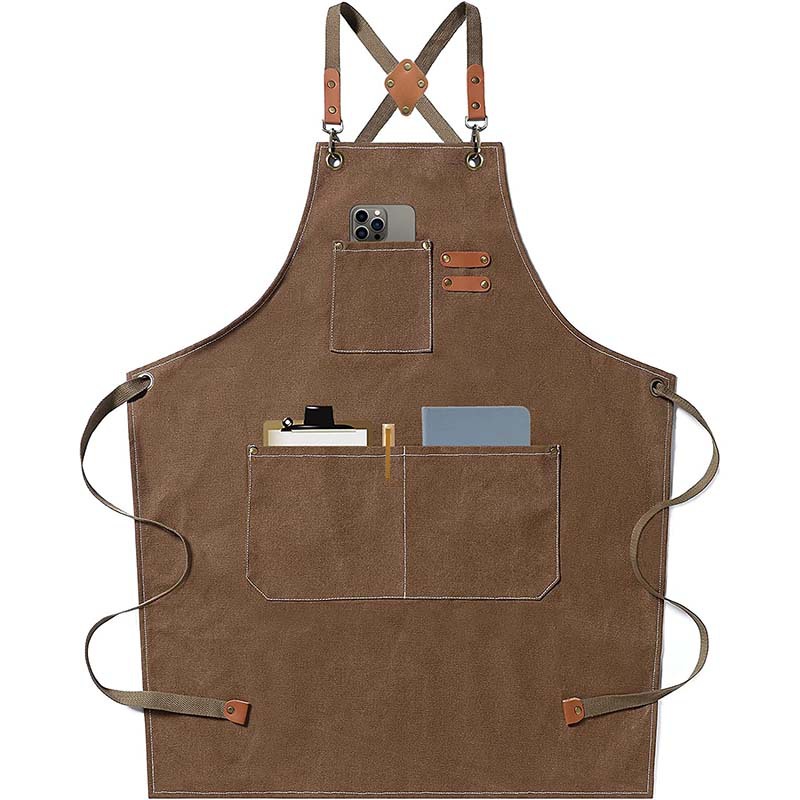 Canvas apron made of cotton su - Coffee Tea For Garden incelemesi ve fiyatı