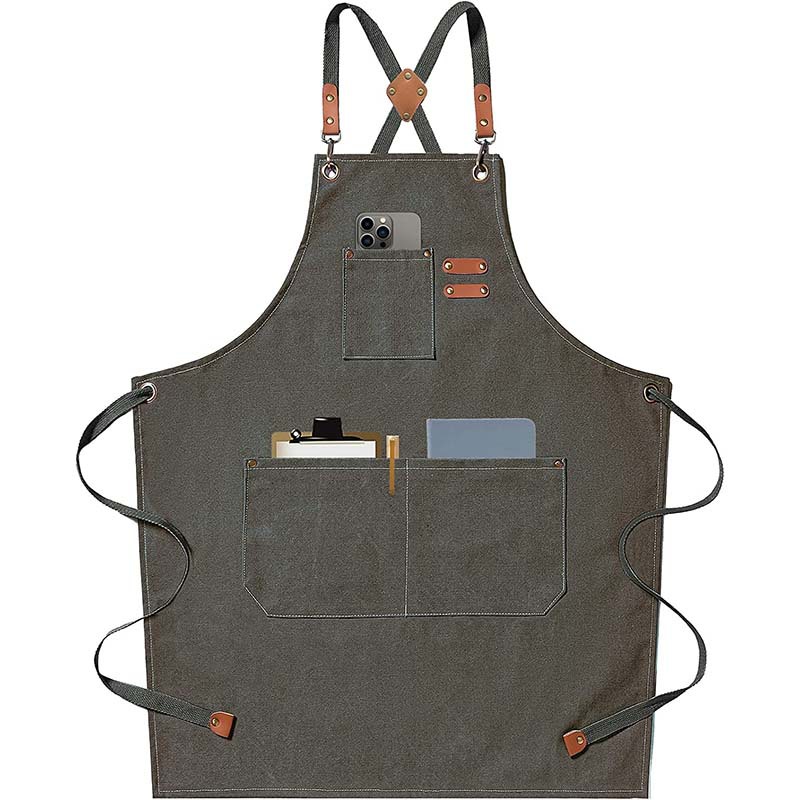 Canvas apron made of cotton su - Coffee Tea For Garden incelemesi ve fiyatı