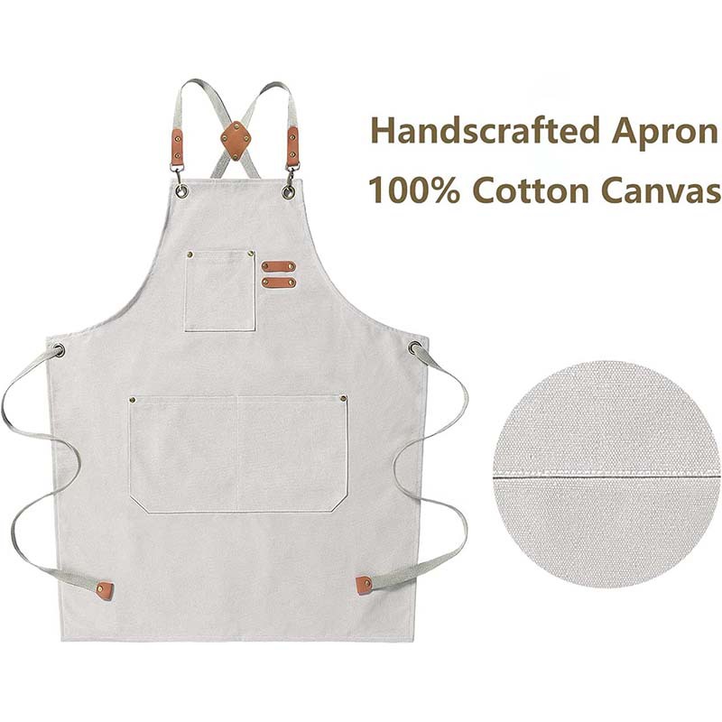 Canvas apron made of cotton su - Coffee Tea For Garden incelemesi ve fiyatı