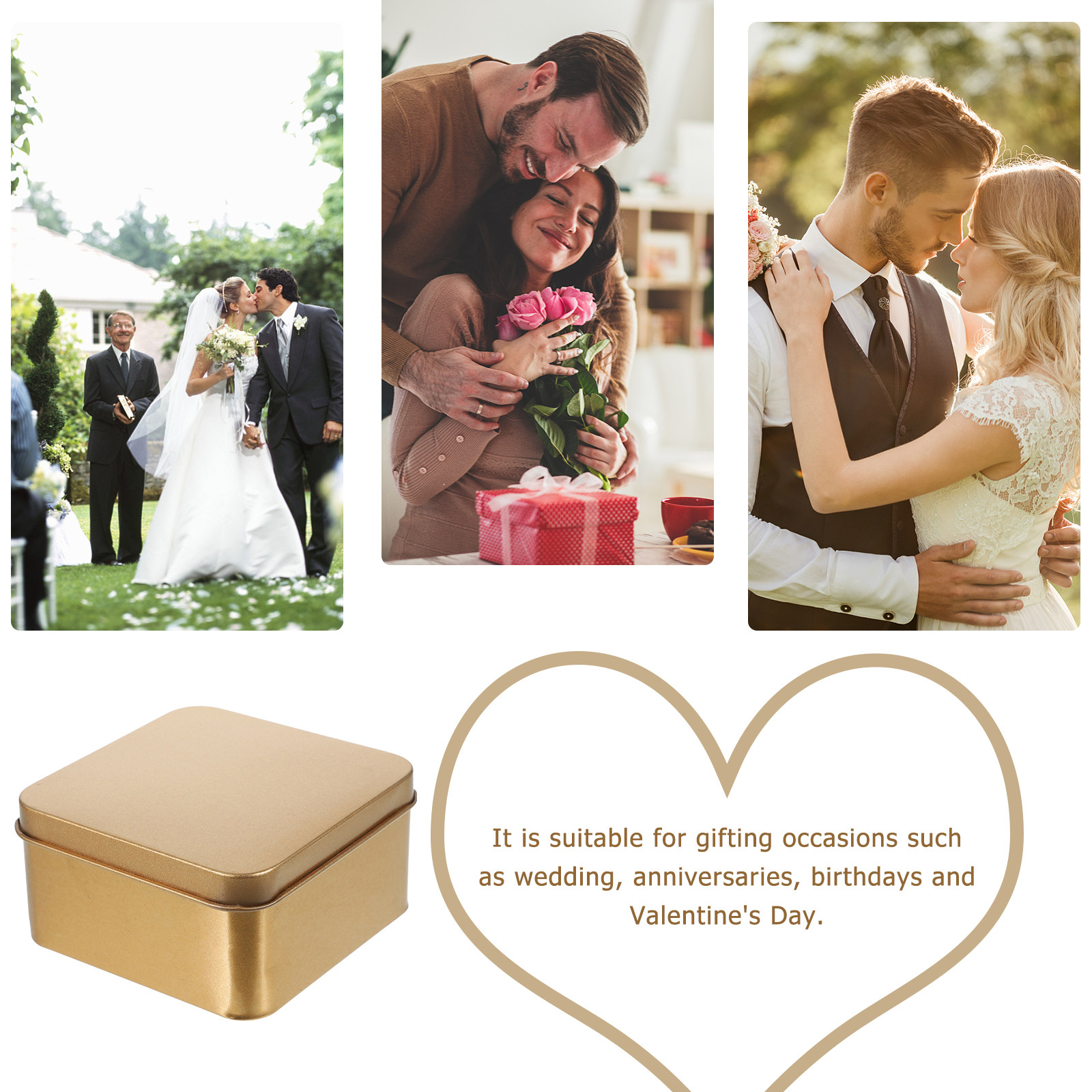10Pcs Wedding Candy Gift Tin C - Coffee Tea Sugar Container Set incelemesi ve fiyatı