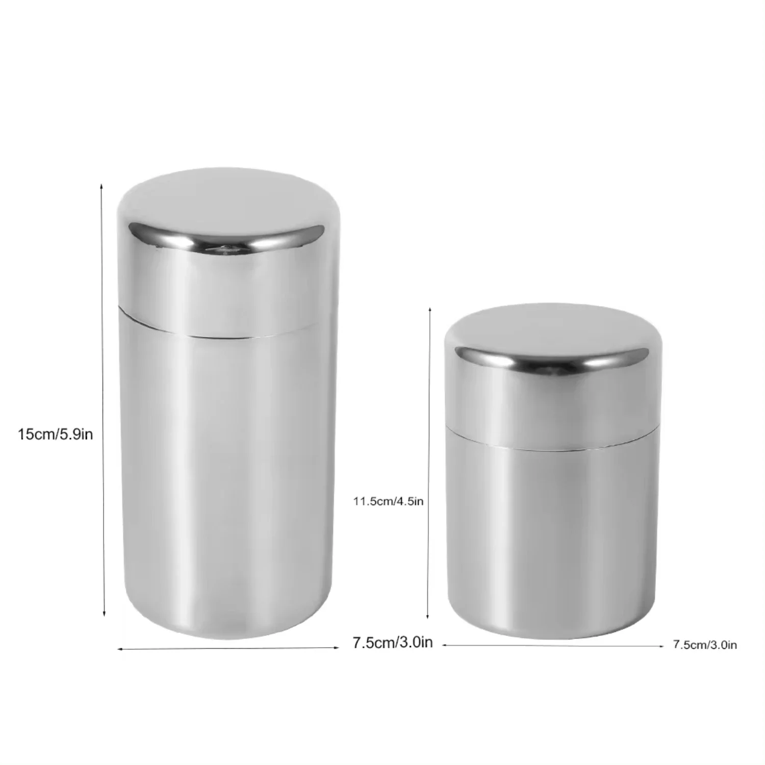 Stainless Steel Tea Leaf Tins  - Coffee Tea Sugar Canisters incelemesi ve fiyatı