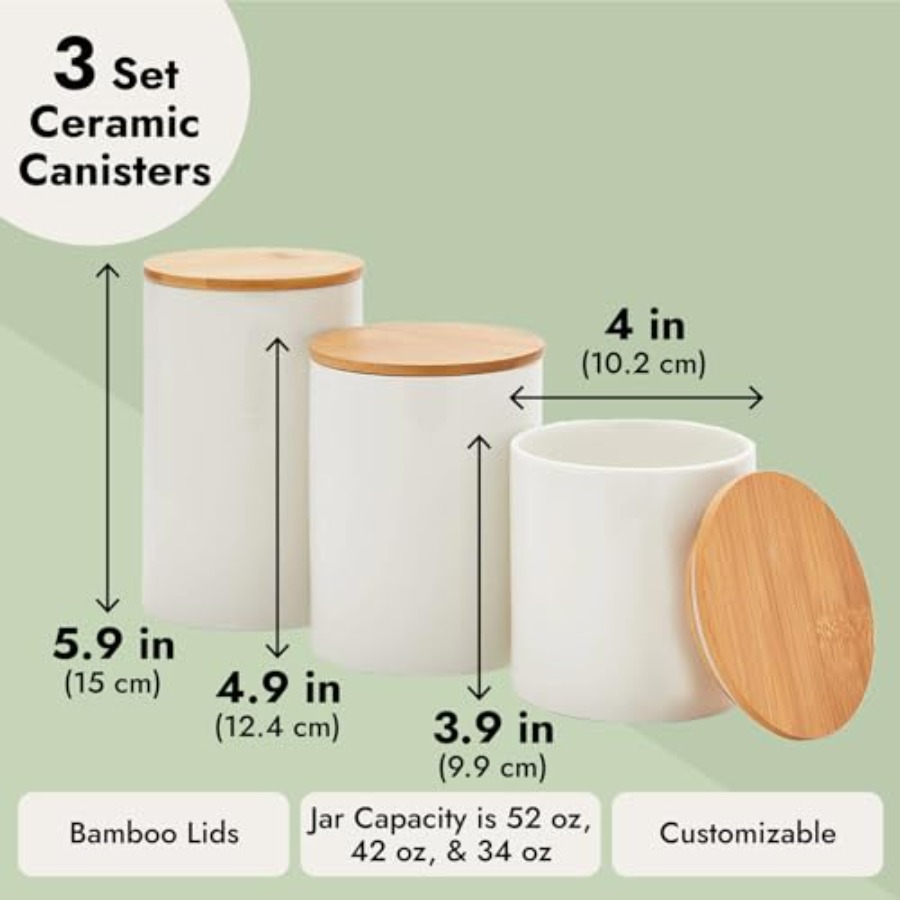 Ceramic Canisters - Coffee Can - Coffee Tea Sugar Canisters incelemesi ve fiyatı