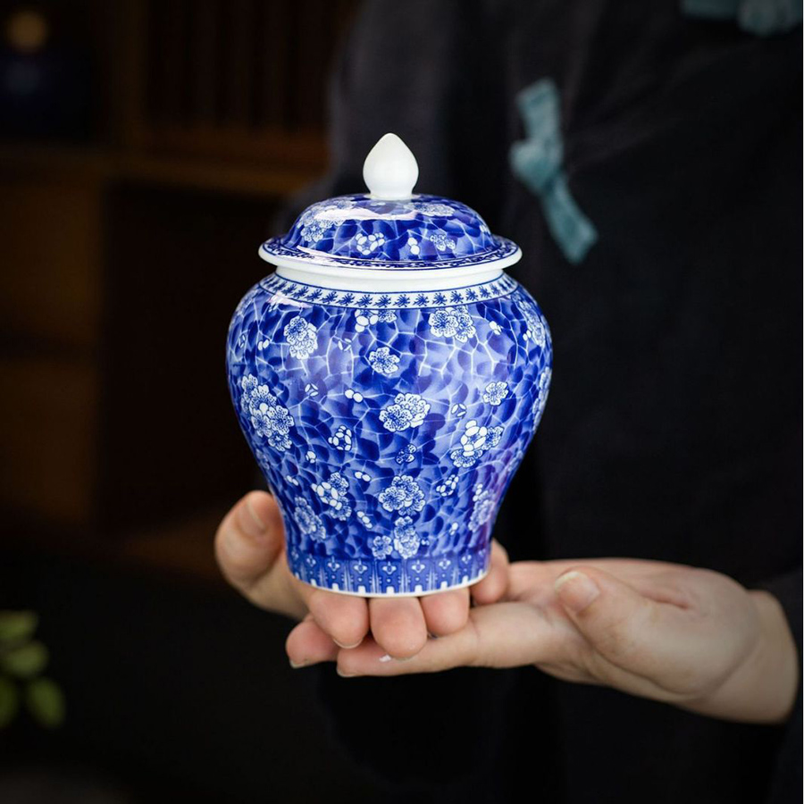 Blue and White Porcelain Tea C - Coffee Tea Canister Set incelemesi ve fiyatı