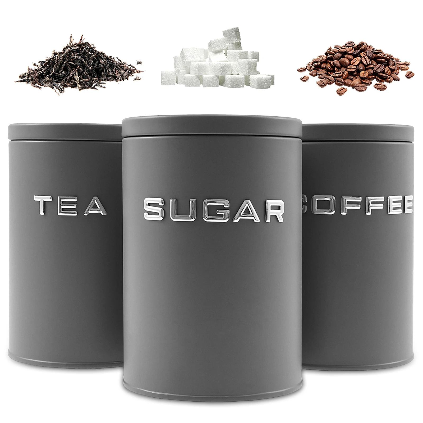 3 Pcs Tea Coffee Sugar Caniste - Coffee Tea Sugar Canisters incelemesi ve fiyatı