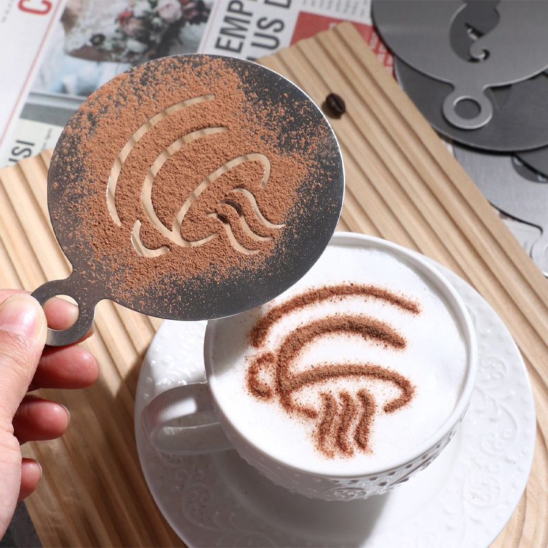4PCS/Set  Stainless Steel Coff - Coffee Stencil Art incelemesi ve fiyatı