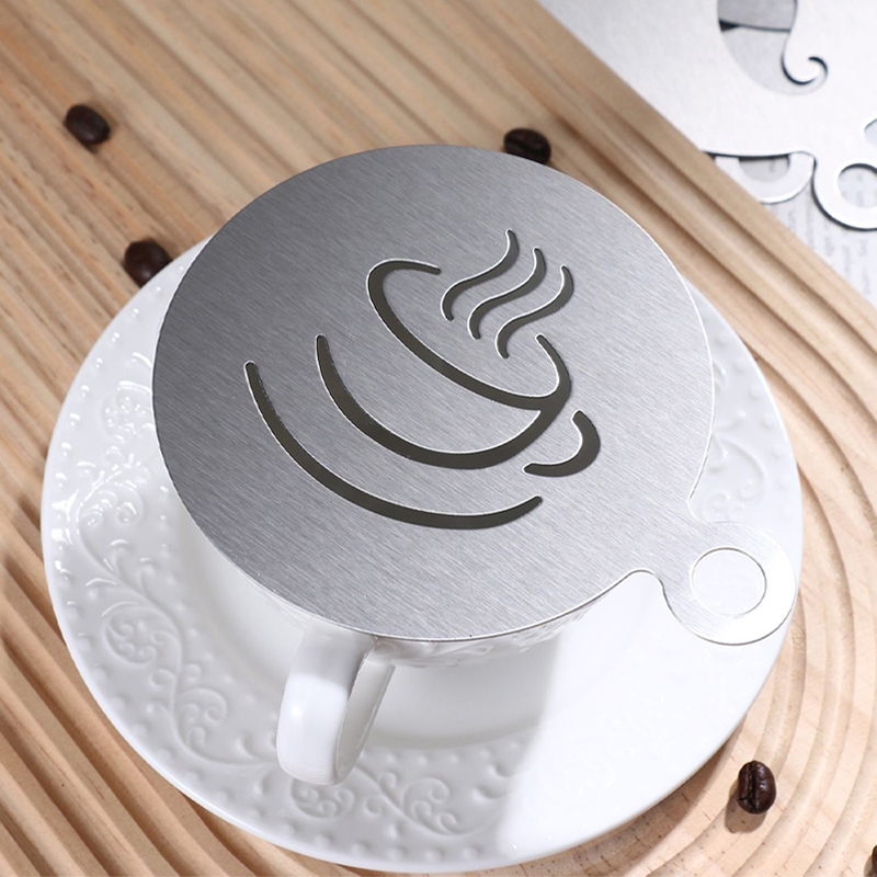 4PCS/Set  Stainless Steel Coff - Coffee Stencil Art incelemesi ve fiyatı