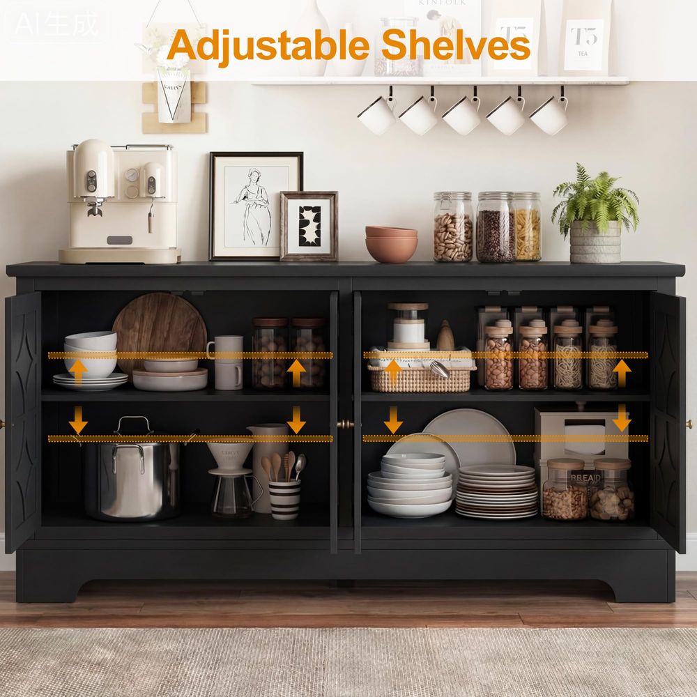 Sideboard Buffet Cabinet with  - Coffee & Tea Garden Lincoln Menu incelemesi ve fiyatı