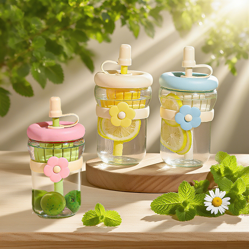 Cute Glass Flower Cartoon Tea  - Coffee Tea Flower incelemesi ve fiyatı
