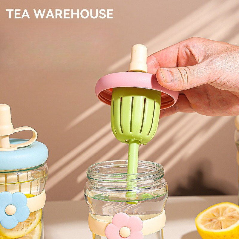 Cute Glass Flower Cartoon Tea  - Coffee Tea Flower incelemesi ve fiyatı