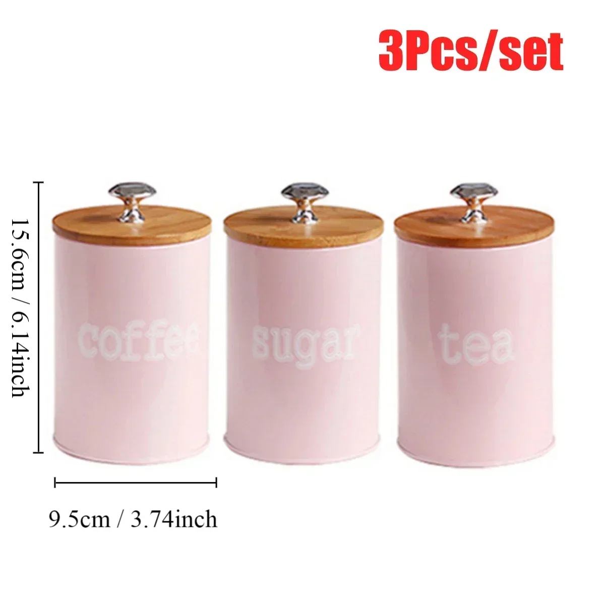 3Pcs/Set Tea Coffee Sugar Stor - Coffee Tea Sugar Canisters incelemesi ve fiyatı