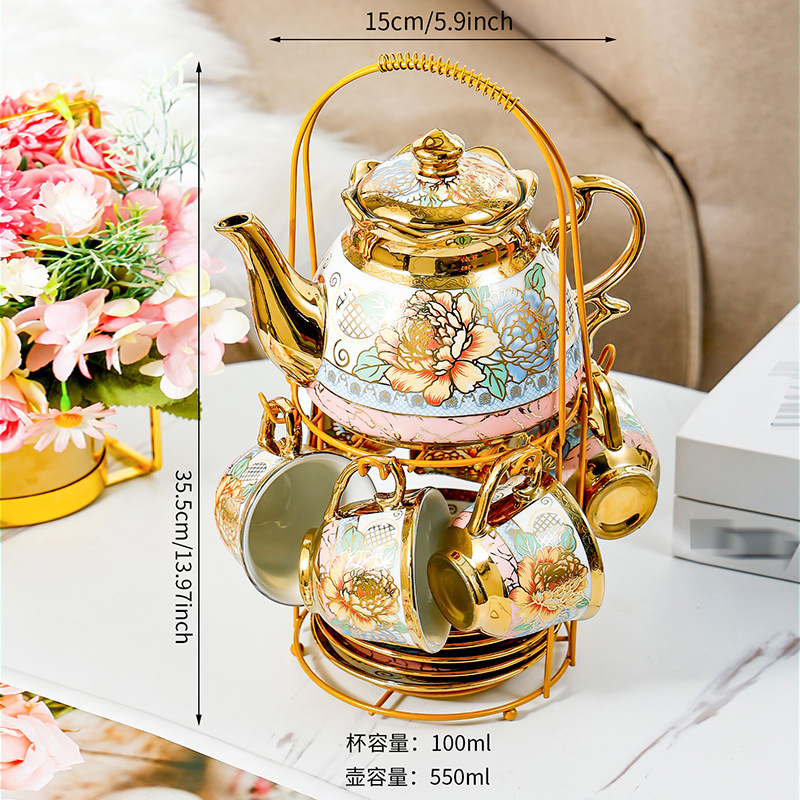 14 Piece Set Household Europea - Coffee Tea Flower incelemesi ve fiyatı