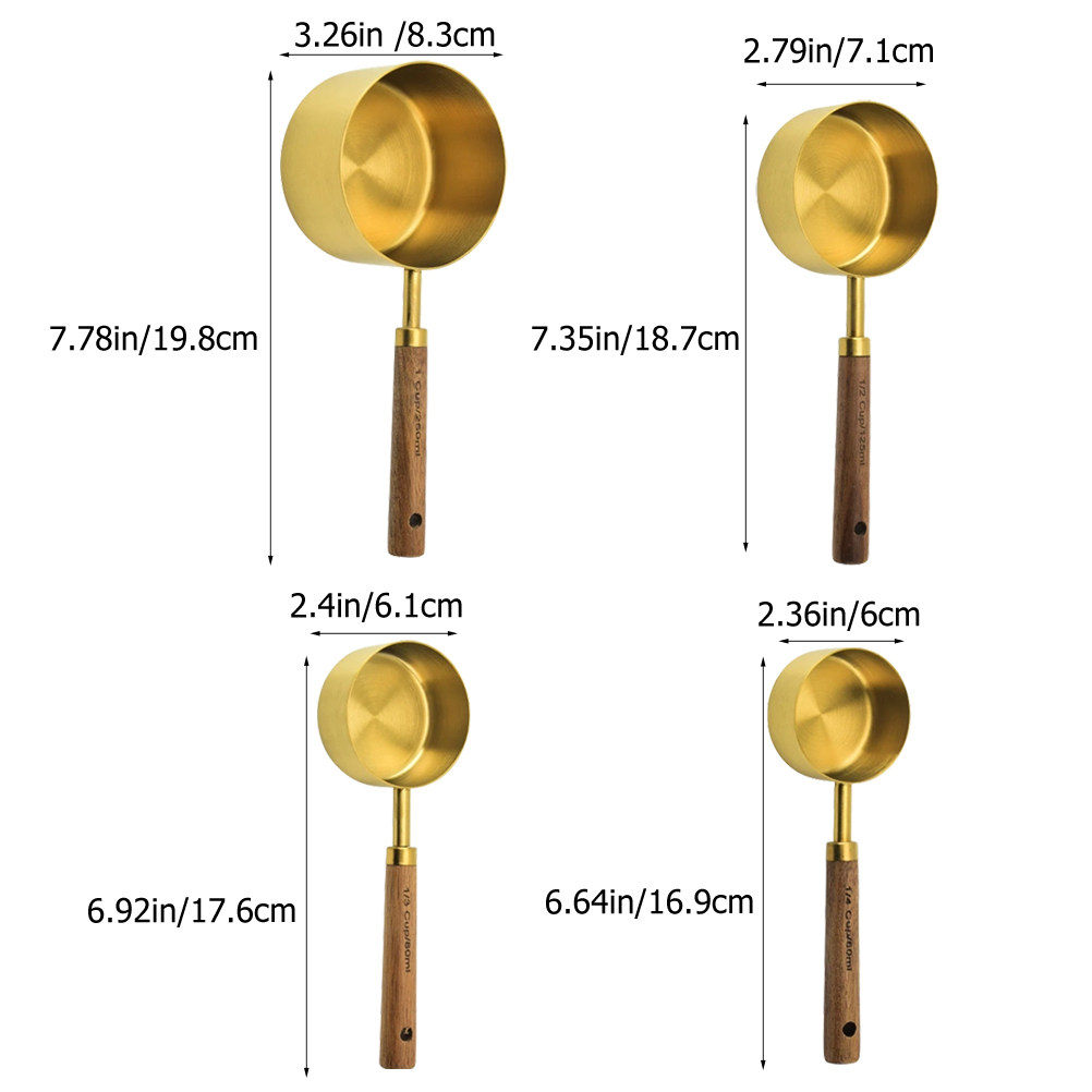 4Pcs Measuring Spoons Set Stai - Coffee Tea Sugar incelemesi ve fiyatı