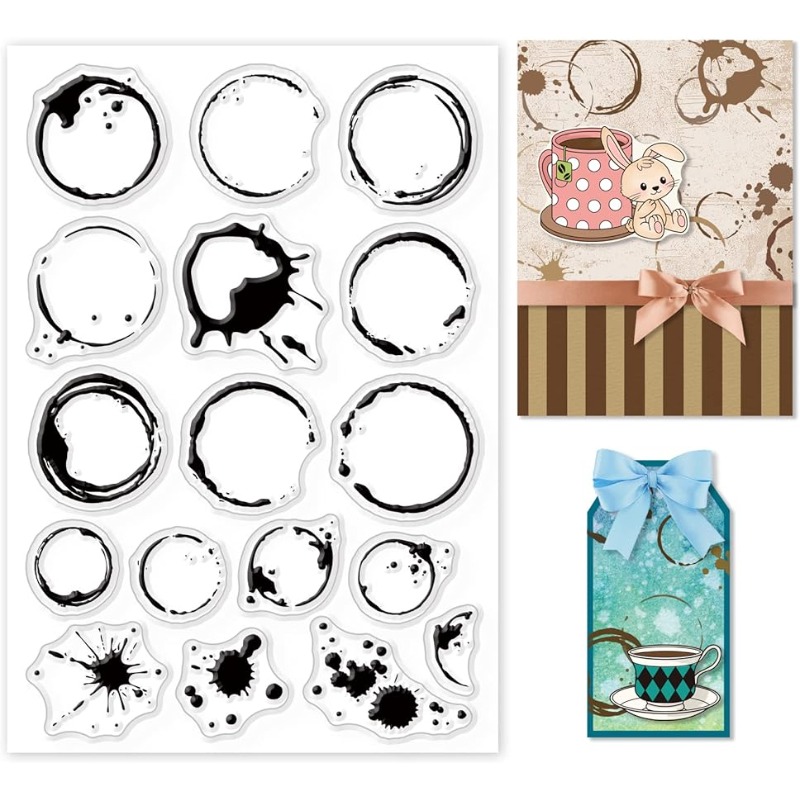 1Sheet Tea Stains Clear Stamp  - Coffee X Tea incelemesi ve fiyatı