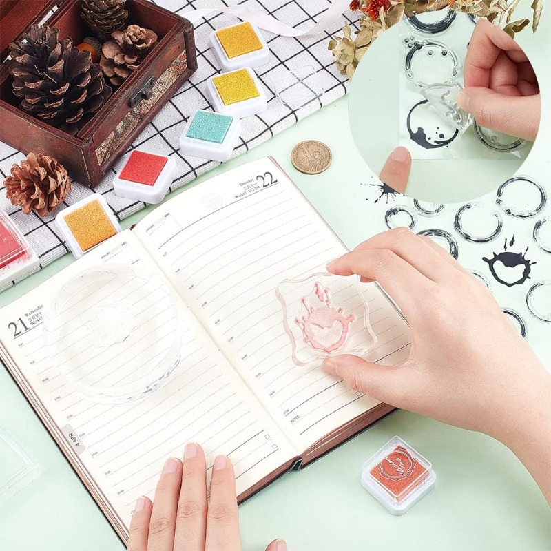 1Sheet Tea Stains Clear Stamp  - Coffee X Tea incelemesi ve fiyatı