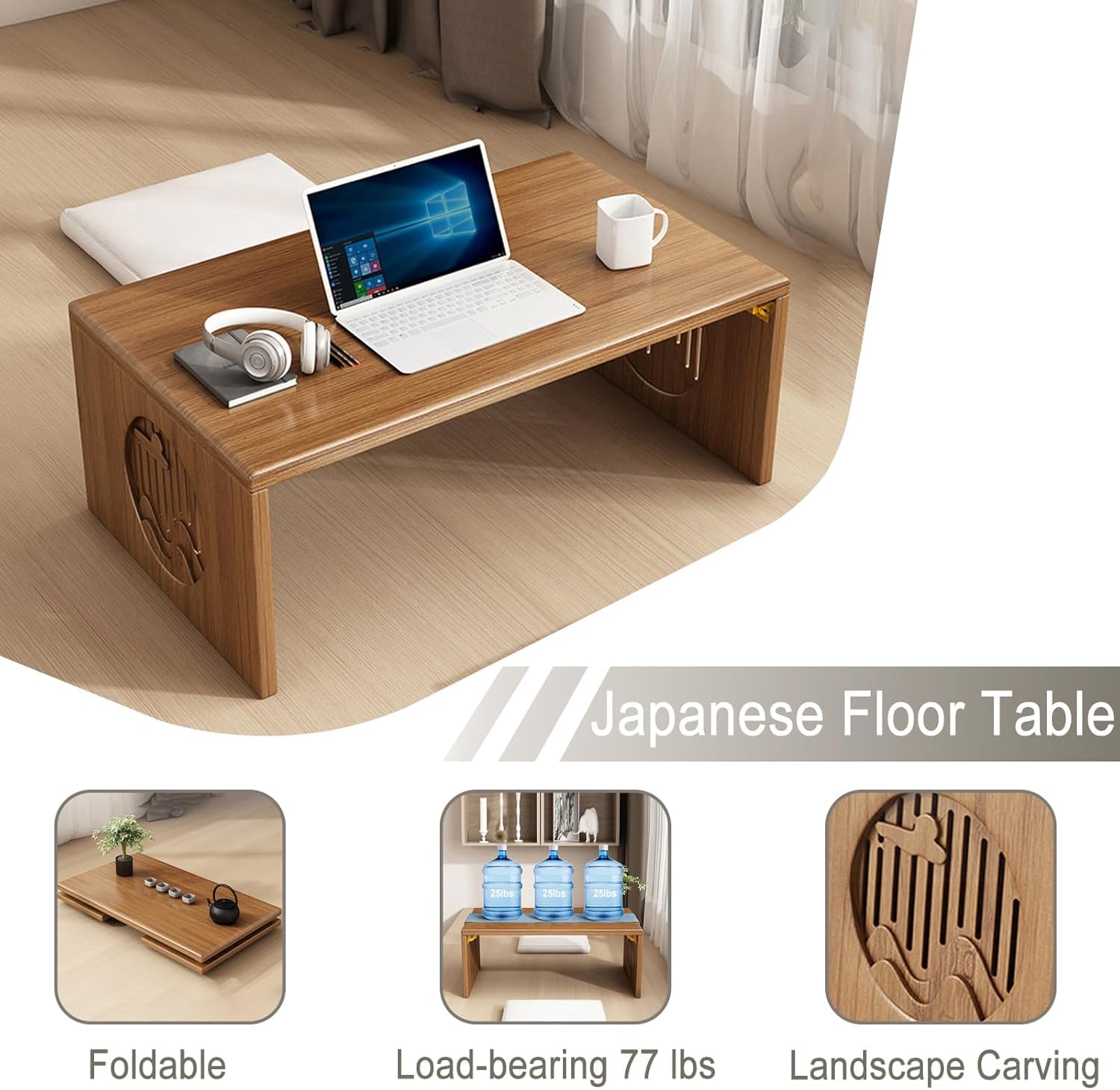 Japanese Style Bamboo Floor Ta - Coffee X Tea incelemesi ve fiyatı