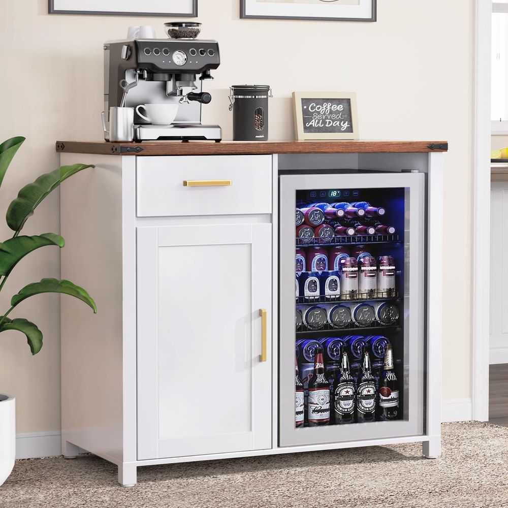 Coffee Bar with Mini Fridge Sp - Coffee & Tea Garden Lincoln Menu incelemesi ve fiyatı