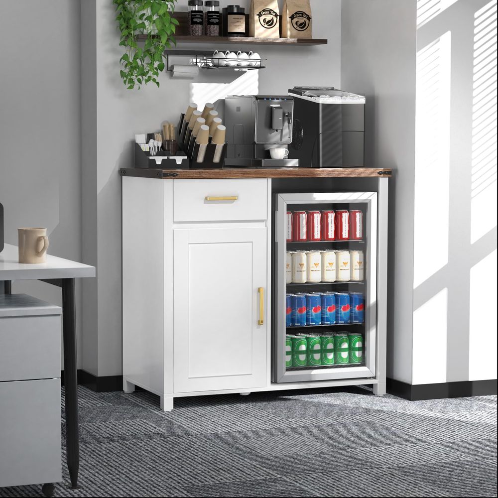 Coffee Bar with Mini Fridge Sp - Coffee & Tea Garden Lincoln Menu incelemesi ve fiyatı